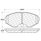 Centric 102.04860 Disc Brake Pad Set - Front - view 5