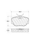 Centric 102.04930 Disc Brake Pad Set - Front or Rear - view 5