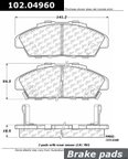 Centric 102.04960 Disc Brake Pad Set - Front - view 1