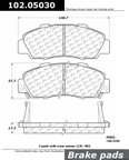 Centric 102.05030 Disc Brake Pad Set - Front - view 1