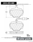 Centric 102.05180 Disc Brake Pad Set - Rear - view 1