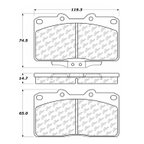 Centric 102.05310 Disc Brake Pad Set - Front - view 5