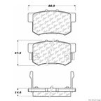 Centric 102.05370 Disc Brake Pad Set - Front or Rear - view 1