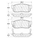 Centric 102.05400 Disc Brake Pad Set - Rear - view 5