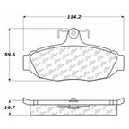 Centric 102.05450 Disc Brake Pad Set - Rear - view 5