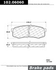 Centric 102.06060 Disc Brake Pad Set - Rear - view 1