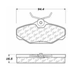 Centric 102.06100 Disc Brake Pad Set - Rear - view 6