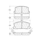 Centric 102.06570 Disc Brake Pad Set - Rear - view 6