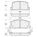 Centric 102.06570 Disc Brake Pad Set - Rear - view 5