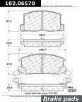 Centric 102.06570 Disc Brake Pad Set - Rear - view 1