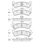Centric 102.06660 Disc Brake Pad Set - Rear - view 5