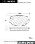 Centric 102.06800 Disc Brake Pad Set - Front - view 1