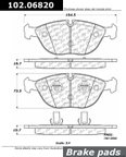 Centric 102.06820 Disc Brake Pad Set - Front - view 1
