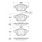 Centric 102.06871 Disc Brake Pad Set - Front - view 5