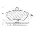 Centric 102.06960 Disc Brake Pad Set - Front - view 5