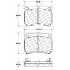Centric 102.07330 Disc Brake Pad Set - Rear - view 5