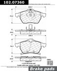 Centric 102.07360 Disc Brake Pad Set - Front - view 1