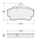Centric 102.07380 Disc Brake Pad Set - Rear - view 5