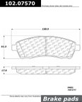 Centric 102.07570 Disc Brake Pad Set - Rear - view 1