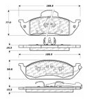 Centric 102.07600 Disc Brake Pad Set - Front - view 5