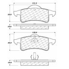 Centric 102.07910 Disc Brake Pad Set - Rear - view 5