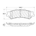 Centric 102.07920 Disc Brake Pad Set - Rear - view 5