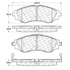Centric 102.07970 Disc Brake Pad Set - Front - view 5