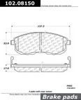 Centric 102.08150 Disc Brake Pad Set - Front - view 1