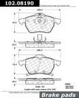 Centric 102.08190 Disc Brake Pad Set - Front - view 1