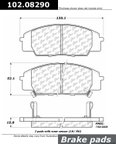 Centric 102.08290 Disc Brake Pad Set - Front - view 1
