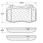 Centric 102.08470 Disc Brake Pad Set - Front or Rear - view 5