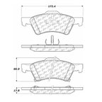 Centric 102.08570 Disc Brake Pad Set - Front - view 5