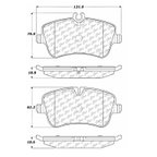 Centric 102.08720 Disc Brake Pad Set - Front - view 5