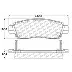 Centric 102.08830 Disc Brake Pad Set - Rear - view 5