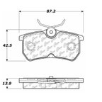 Centric 102.08860 Disc Brake Pad Set - Rear - view 5