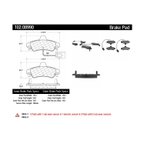 Centric 102.08990 Disc Brake Pad Set - Rear - view 6