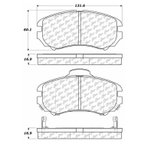 Centric 102.09240 Disc Brake Pad Set - Front - view 6