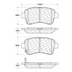 Centric 102.09370 Disc Brake Pad Set - Front - view 5