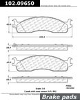 Centric 102.09650 Disc Brake Pad Set - Front - view 1