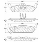 Centric 102.10120 Disc Brake Pad Set - Rear - view 5