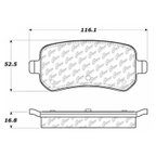 Centric 102.10210 Disc Brake Pad Set - Rear - view 5