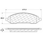 Centric 102.10220 Disc Brake Pad Set - Front - view 5