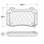Centric 102.10530 Disc Brake Pad Set - Rear - view 5