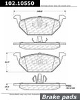 Centric 102.10550 Disc Brake Pad Set - Rear - view 1