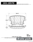Centric 102.10570 Disc Brake Pad Set - Rear - view 1