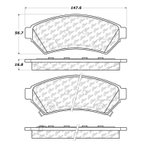 Centric 102.10750 Disc Brake Pad Set - Front - view 5