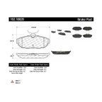 Centric 102.10820 Disc Brake Pad Set - Rear - view 7