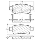 Centric 102.10880 Disc Brake Pad Set - Rear - view 6