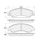Centric 102.10920 Disc Brake Pad Set - Front - view 5