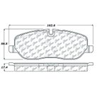 Centric 102.10980 Disc Brake Pad Set - Front - view 6